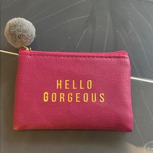 Hello Gorgeous Mini Pom Pouch